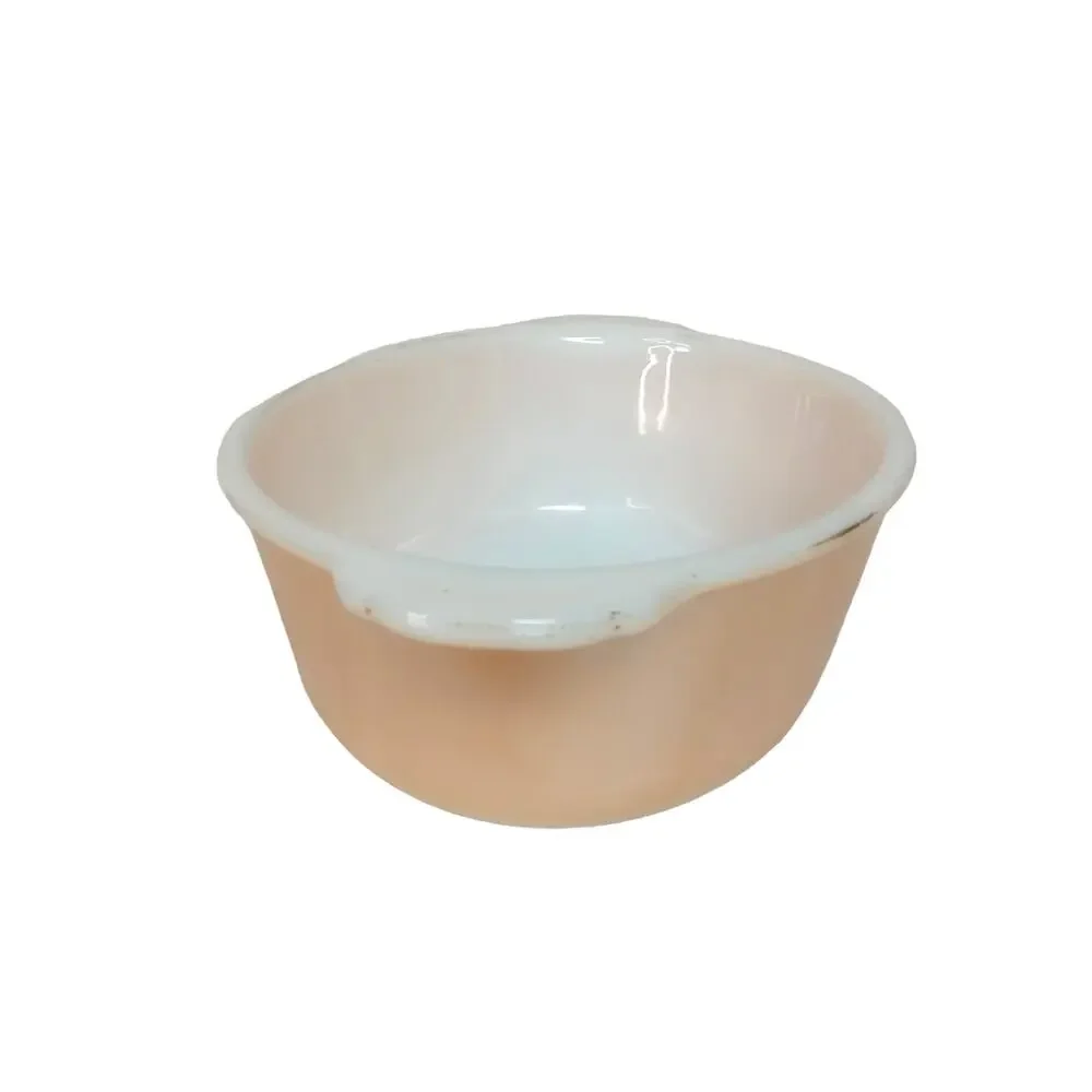 🍑👩🏻‍🍳🍽️Anchor Hocking Casserole Dish Fire King Oval Milk Glass Peach
